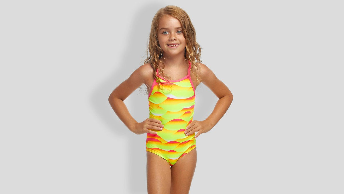 Funkita - Toddler Girls One Piece Swimmers - Custard Tart