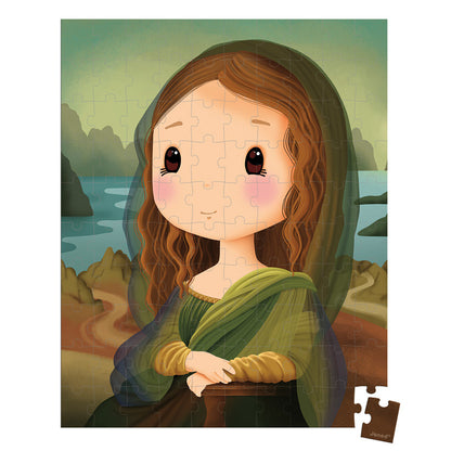 Janod - Inspired By Leonardo Da Vinci Puzzle 100pc