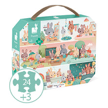 Janod - Rabbits Day Puzzle - 24pc