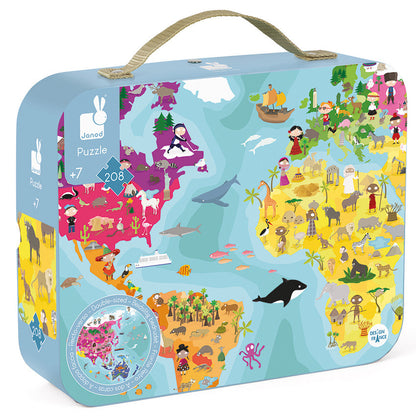 Janod Blue Planet Reversible Puzzle - 208pc