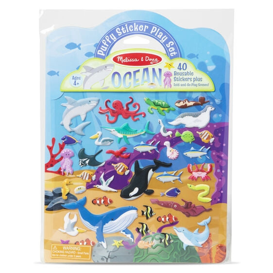 Melissa and Doug - Ocean Reusable Puffy Sticker Playset