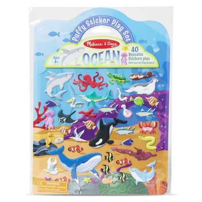 Melissa and Doug - Ocean Reusable Puffy Sticker Playset