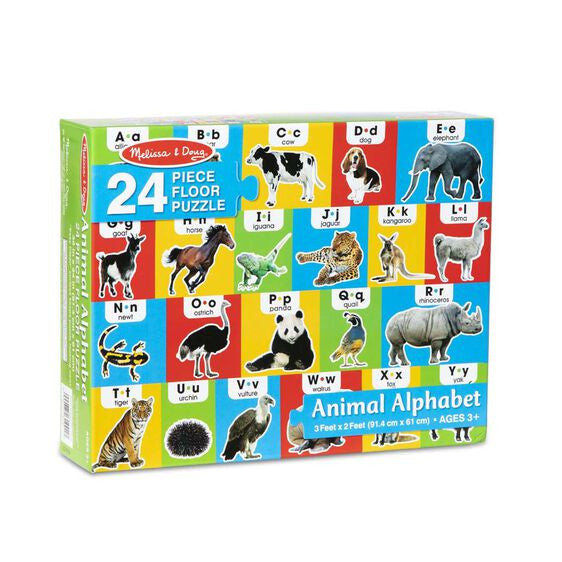Melissa and Doug - Animal Alphabet Floor Puzzle - 24pc