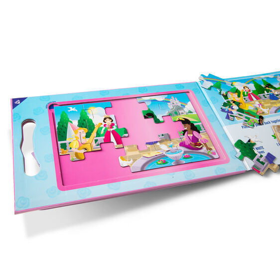 Melissa and Doug - Magnetic Take Along Jigsaw Puzzles - Princesses 2 x 15pc