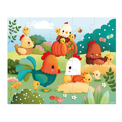 Janod - Farmyard Puzzle - 20pc