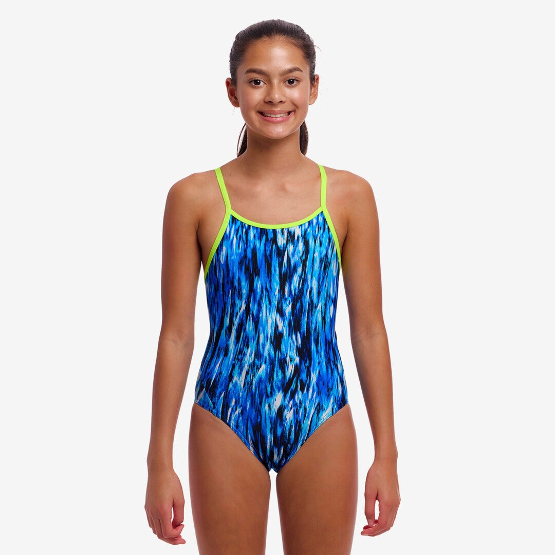 Funkita -  Girl's Diamond Back One Piece Swimmers - Wing Streak