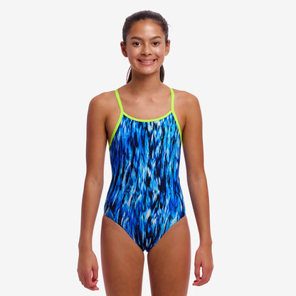 Funkita -  Girl's Diamond Back One Piece Swimmers - Wing Streak