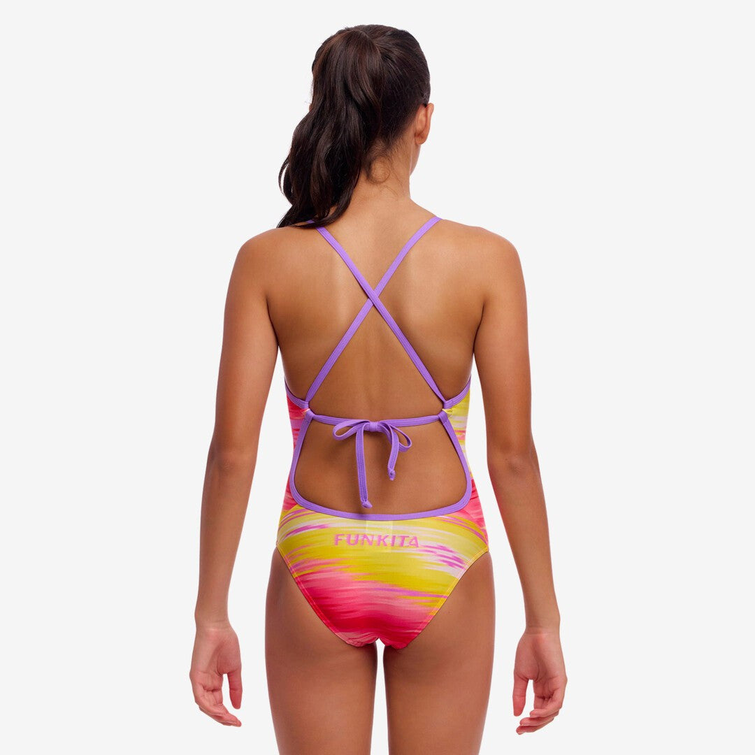 Funkita -  Girl's Tie Me Tight One Piece Swimmers - Sailor Delight
