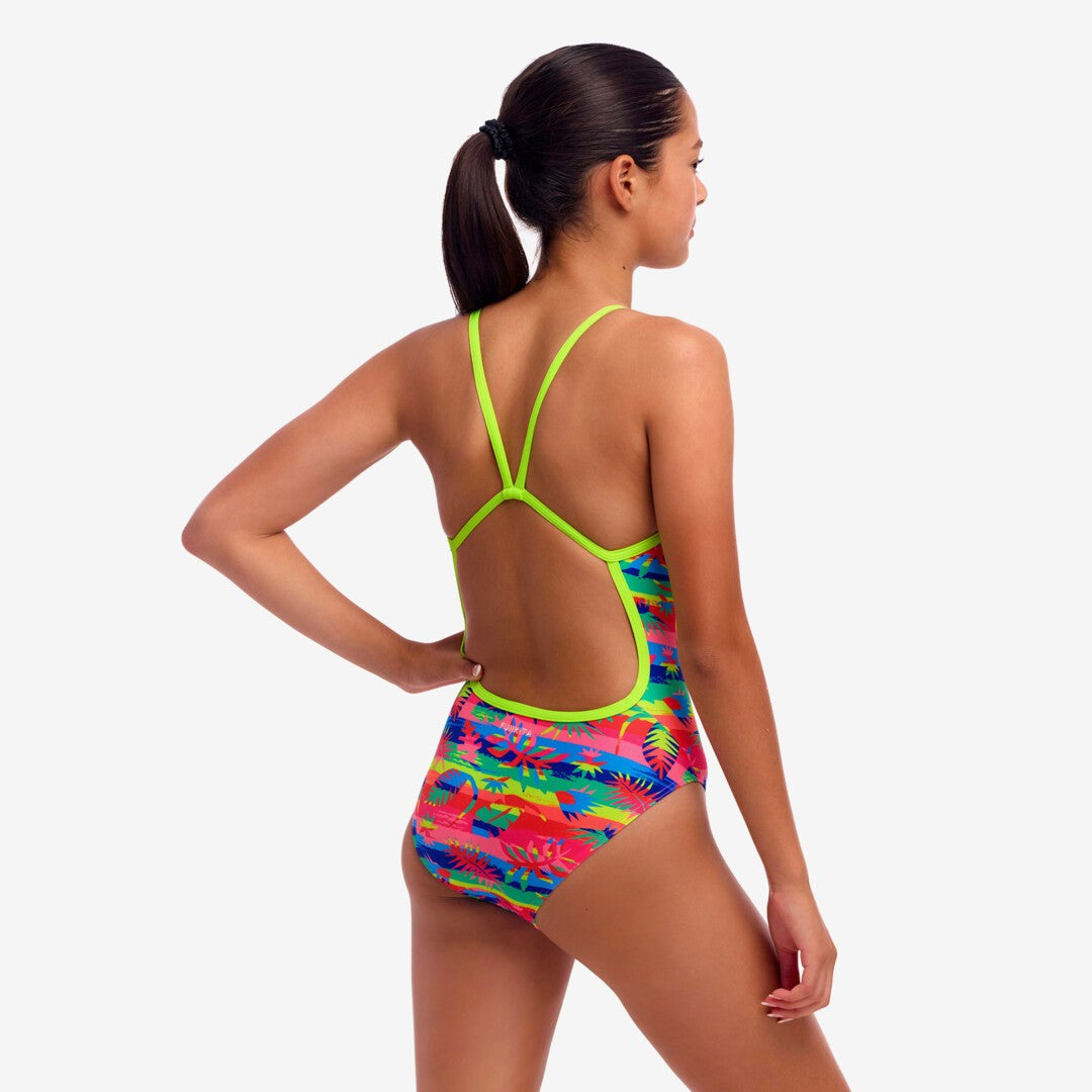 Funkita - Girl's Single Strap One Piece Swimmers -  Free Foliage