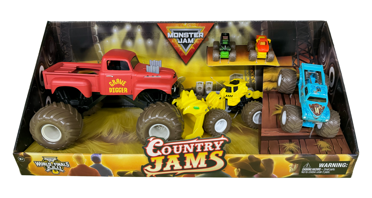 Monster Jam - Country Jam World Finals - 1:24 & 1:64 3 Pack