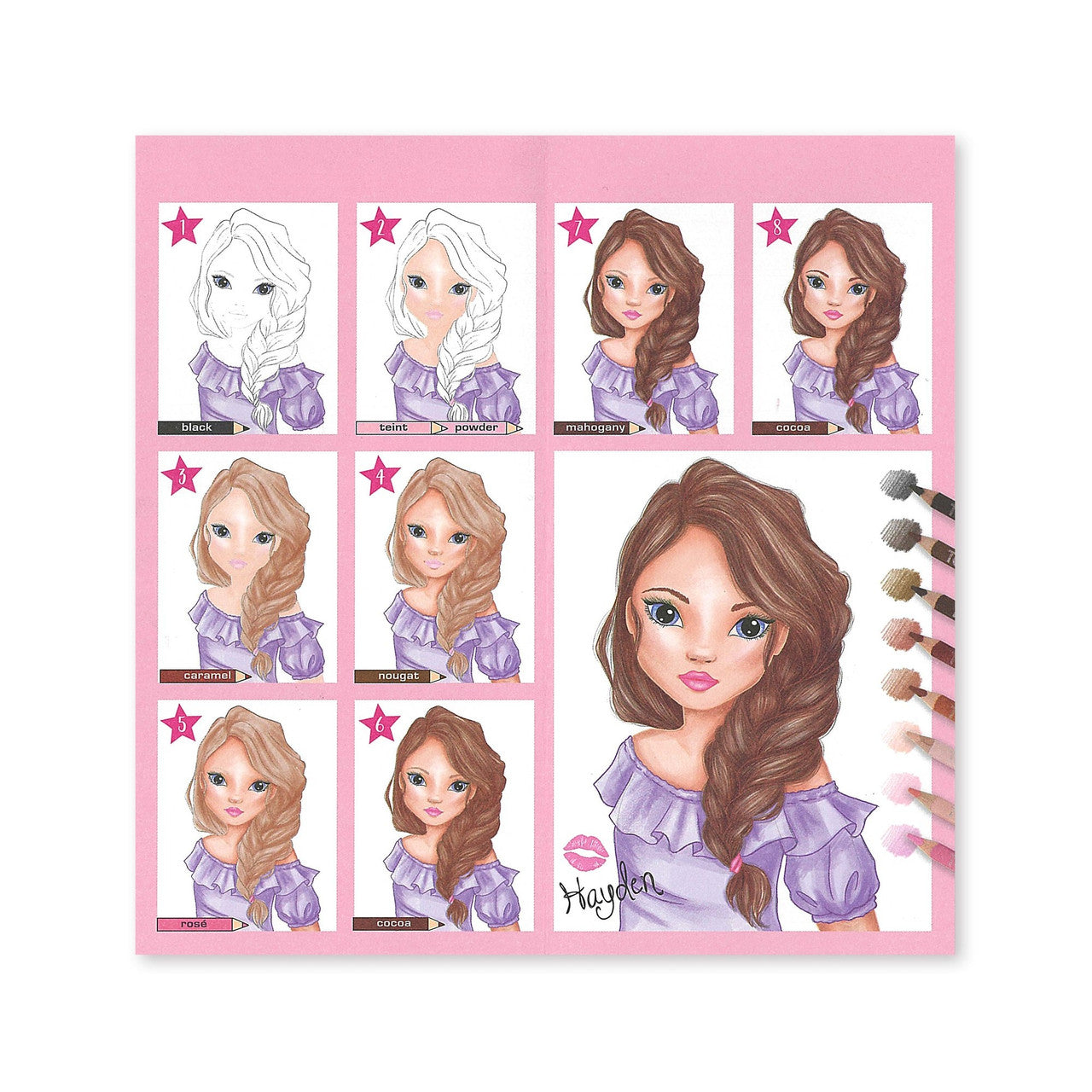 TOPModel - Natural Coloured Pencil Set of 12