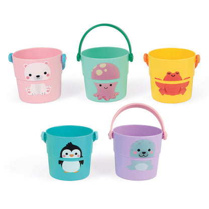 Janod - Five Bath Activity Buckets