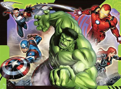 Ravensburger  - Marvel Avengers 4 in a Box - 12, 16, 20, 24pc