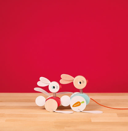 Janod Pull Along Rabbits