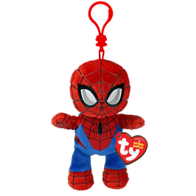 TY Marvel Beanie Babies Soft Clip - Spider-Man