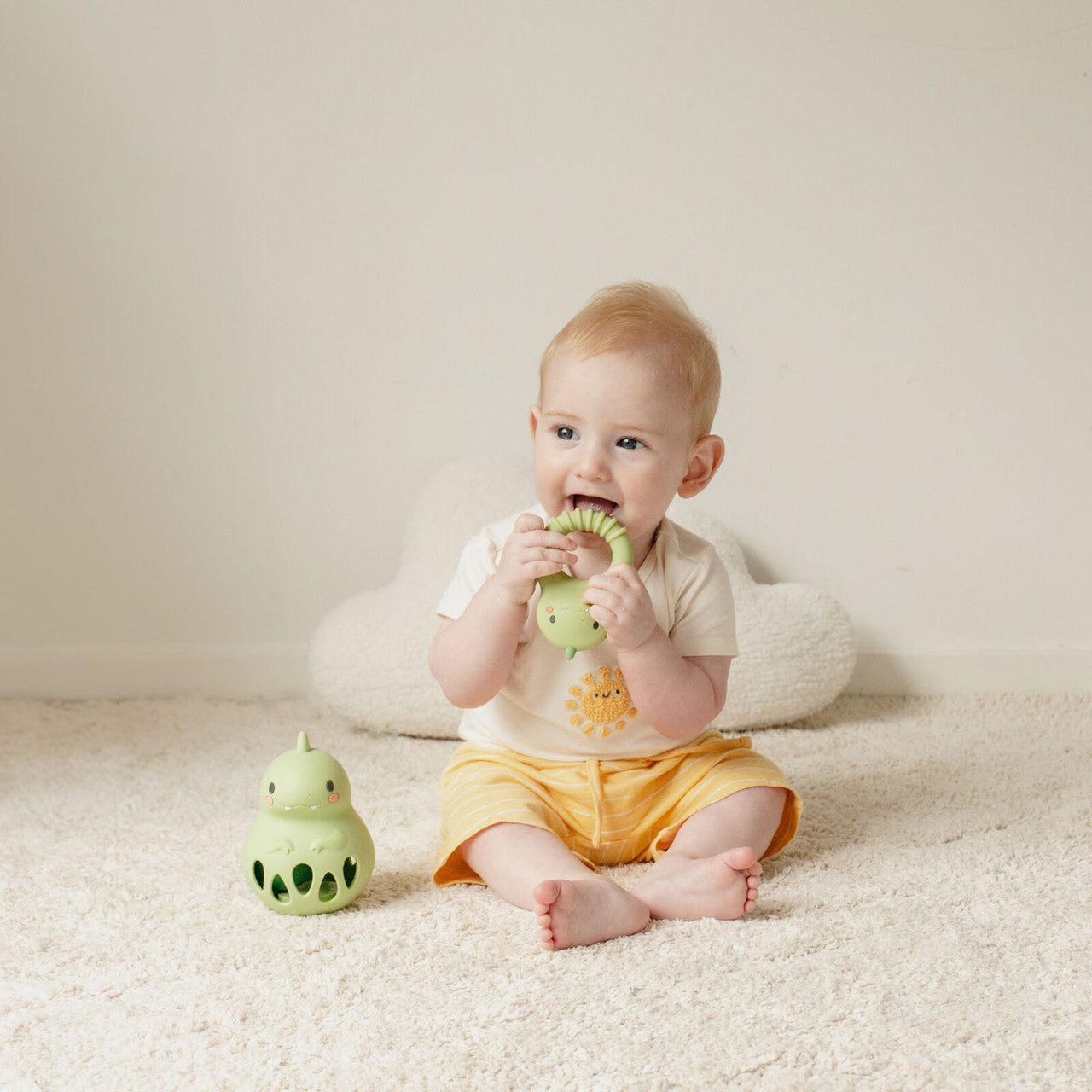 Tiger Tribe - Silicone Rattle - Dino