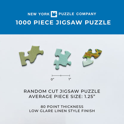 New York Puzzle Company 1000pc - Sidewalk Connoisseurs Puzzle