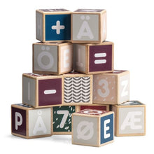 Micki Senses - Wooden Letters and Numbers Building Blocks 36 pcs