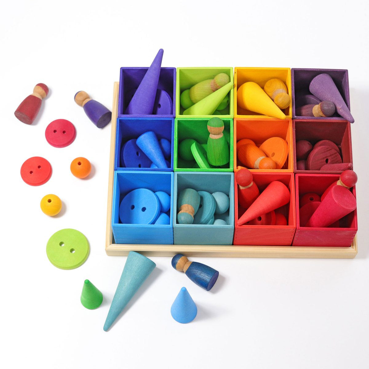 Grimm’s Sorting Boxes - 12 pieces