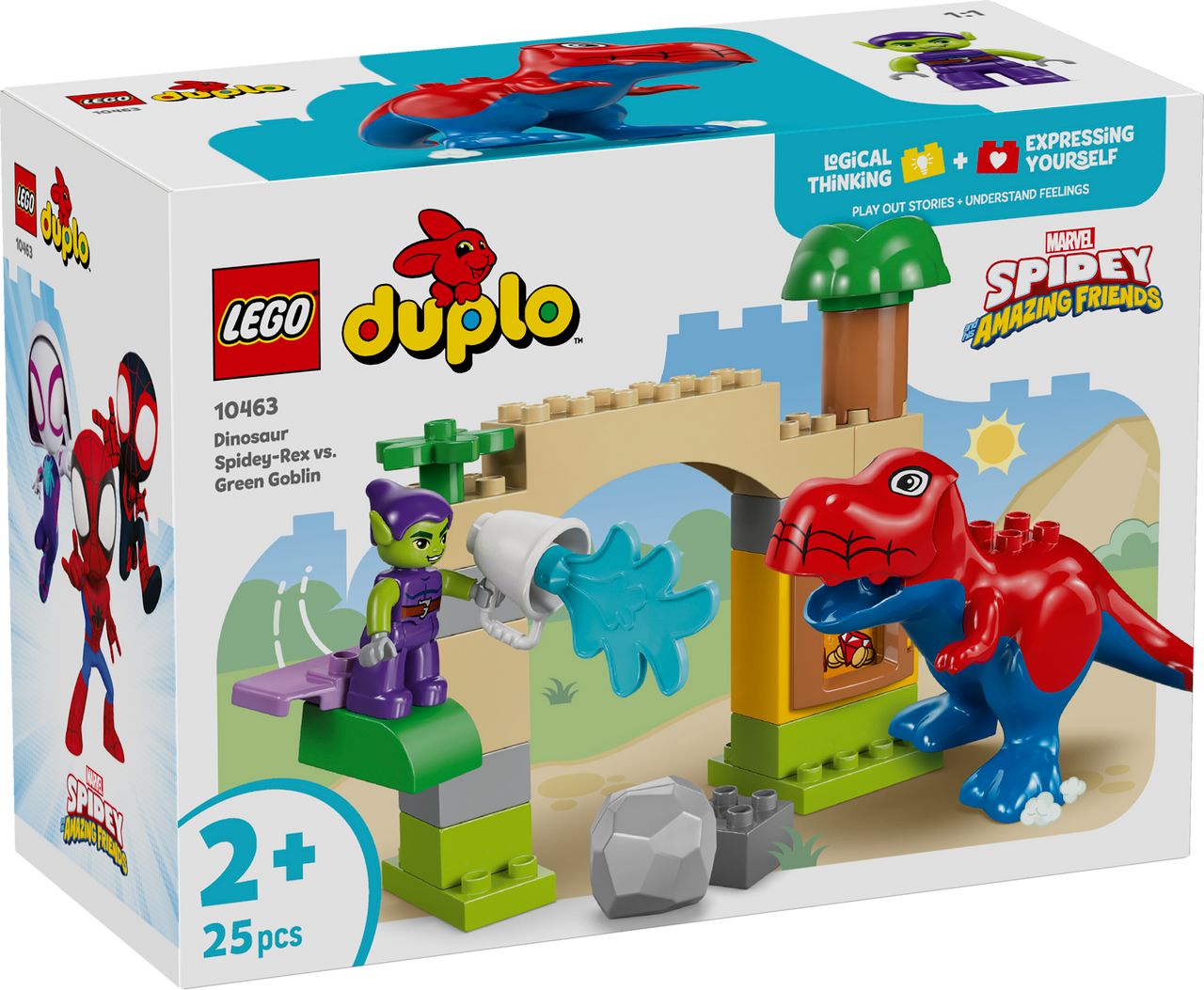 LEGO® DUPLO® Marvel - Dinosaur Spidey-Rex vs. Green Goblin 10463