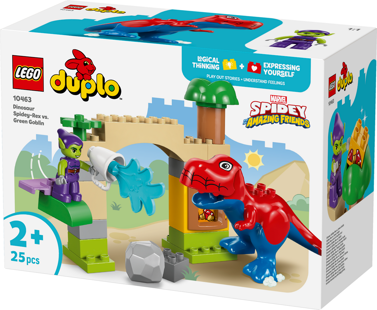 LEGO® DUPLO® Marvel - Dinosaur Spidey-Rex vs. Green Goblin 10463