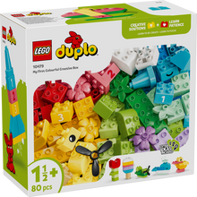 LEGO DUPLO Colourful Creative Box 10479 featuring 80 colourful building bricks for creating animals, vehicles, flowers and more