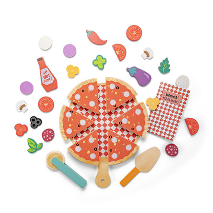 Woet by New Classic Toys - Pizza Play Food Set