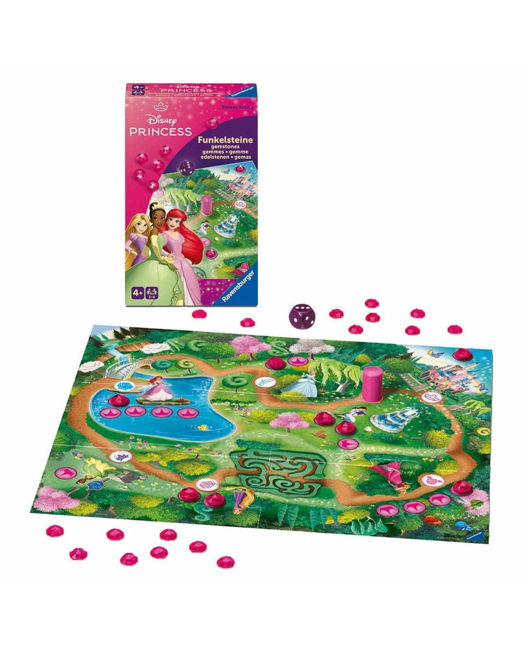 Ravensburger -  Disney Princess Gemstones Bring-Along Game