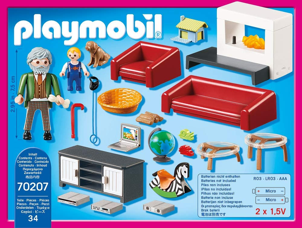 Playmobil Dollhouse - Comfortable Living Room 70207