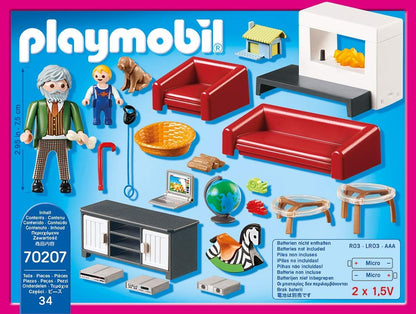 Playmobil Dollhouse - Comfortable Living Room 70207