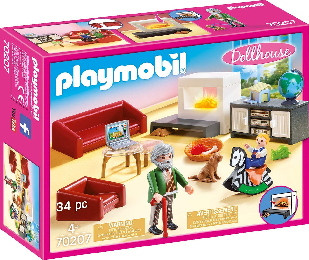 Playmobil Dollhouse - Comfortable Living Room 70207