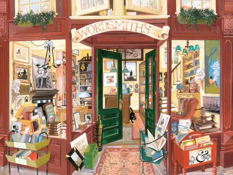 Ravensburger 1500pc - Wordsmith's Bookshop Puzzle