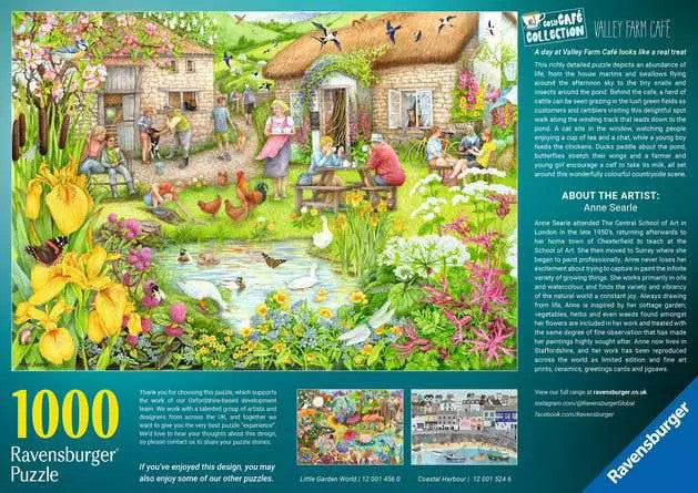 Ravensburger 1000pc - Cosy Cafe No.3: Farm Cafe Puzzle