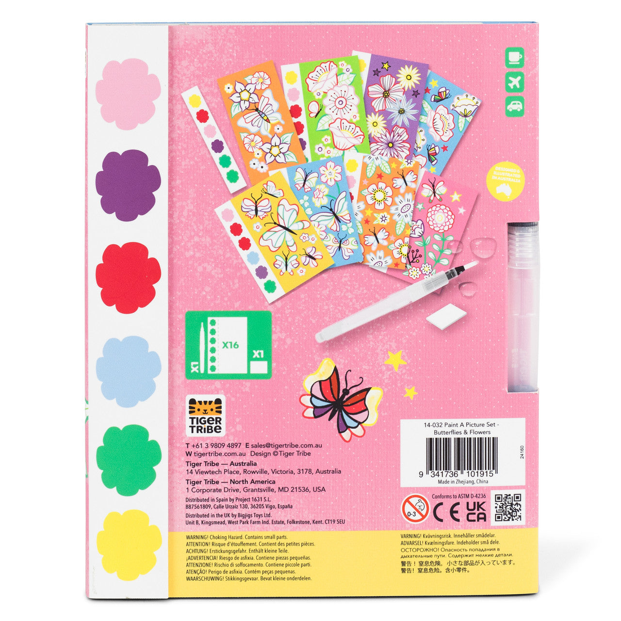 Tiger Tribe Paint-a-Picture Set: Butterflies & Flowers