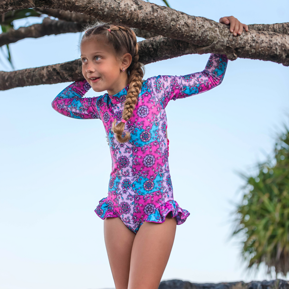 Fernleigh Avenue - Ruby Open Back Girl's One Piece Swimsuit