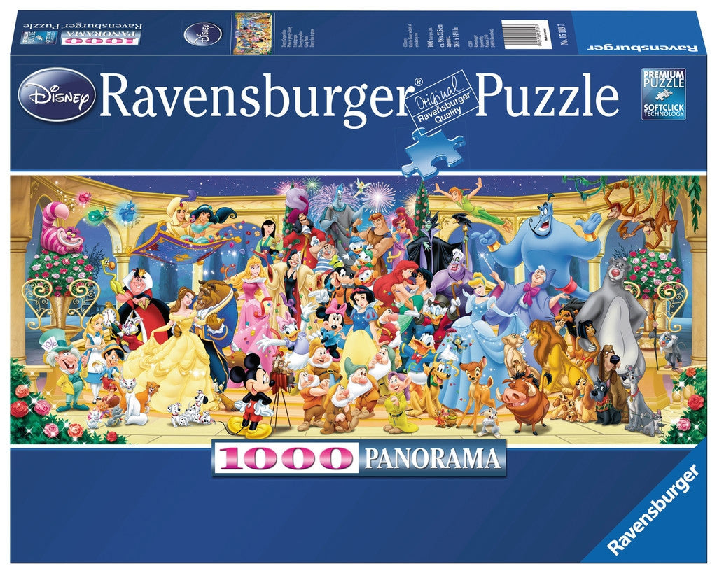 Ravensburger 1000pc - Disney Group Photo Panoramic Puzzle
