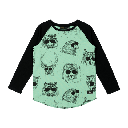 Rock Your Baby - Wild Life Long Sleeve T-shirt (size 8-12)