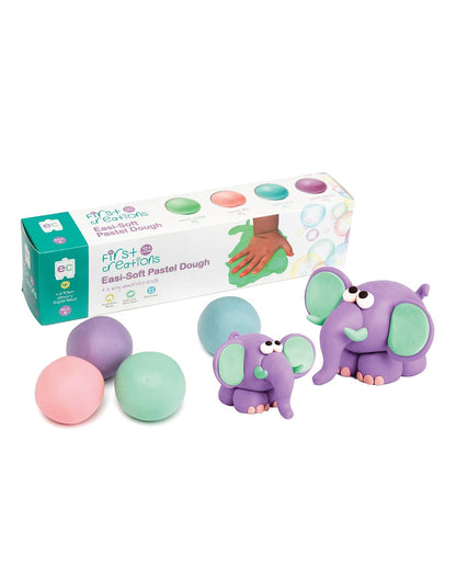 First Creations Easi-Soft Pastel Dough Set of 4