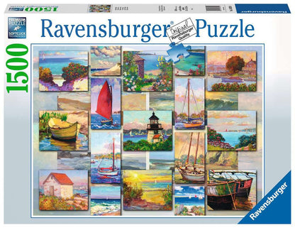 Ravensburger 1500pc - Coastal Collage Puzzle
