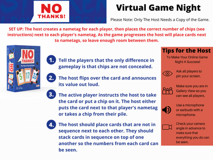 No Thanks! Card Game