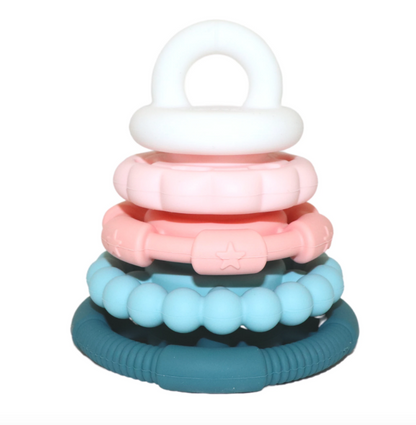 Jellystone- Rainbow Stacker & Teether Toy