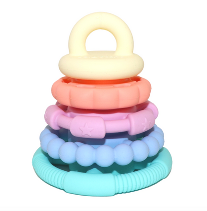 Jellystone- Rainbow Stacker & Teether Toy