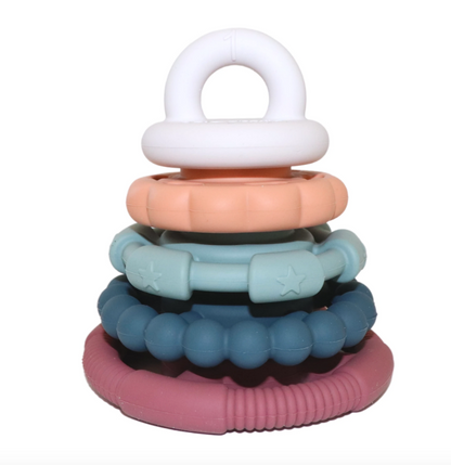 Jellystone- Rainbow Stacker & Teether Toy