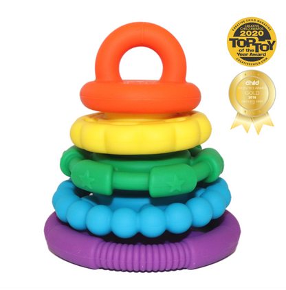 Jellystone- Rainbow Stacker & Teether Toy