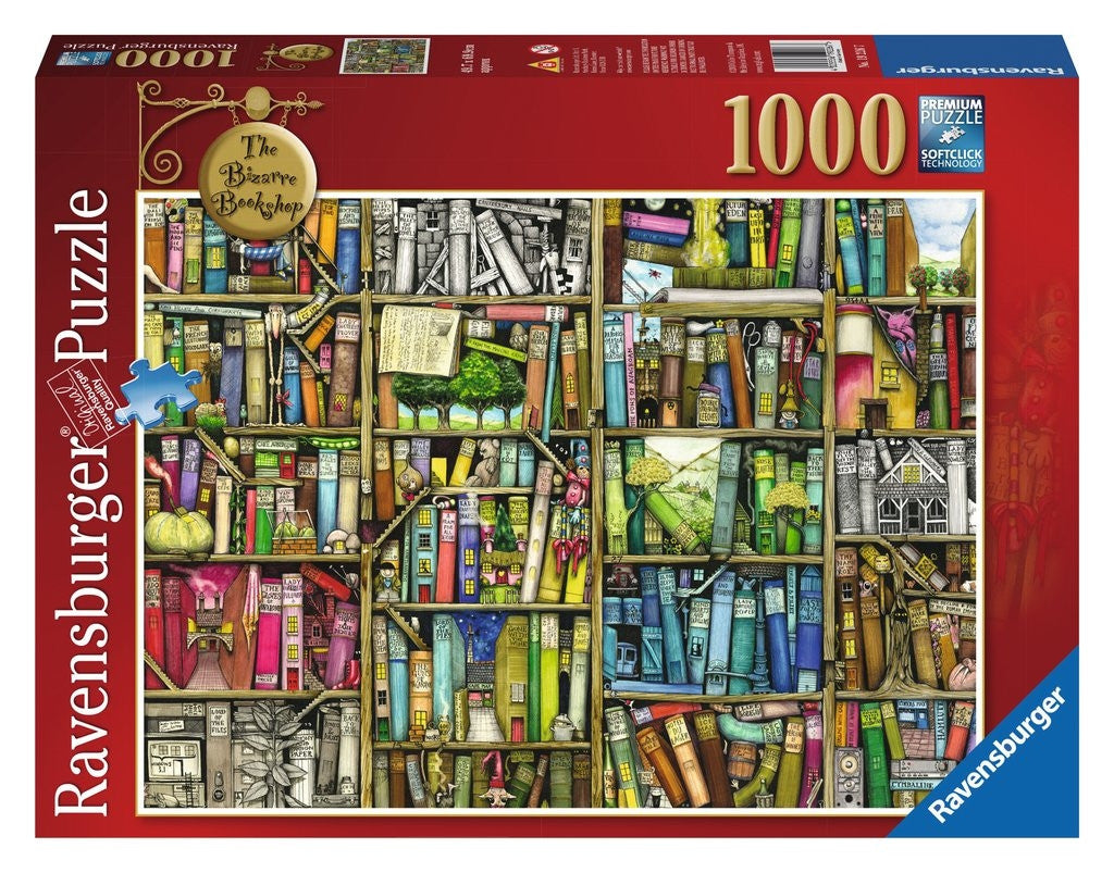 Ravensburger 1000pc- The Bizarre Bookshop Puzzle by Colin Thompson
