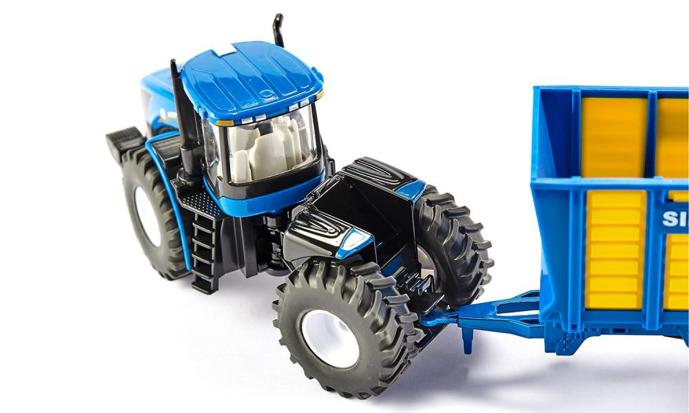 Siku - New Holland Knicklenker with Silage Trailer  - 1:50 Scale