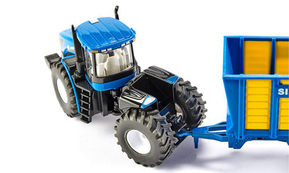Siku - New Holland Knicklenker with Silage Trailer  - 1:50 Scale