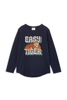 Milky - Easy Tiger Long Sleeve Tee (Sizes 2-7)
