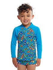 Funky Trunks - Toddler Boy's Zippy Rash Vest - Beep Beep