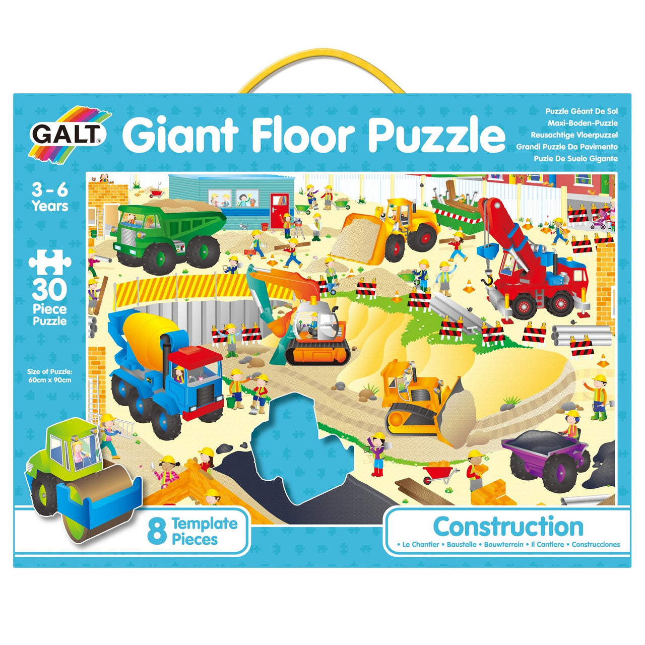 Galt - Construction Site Giant Floor Puzzle- 30pcs